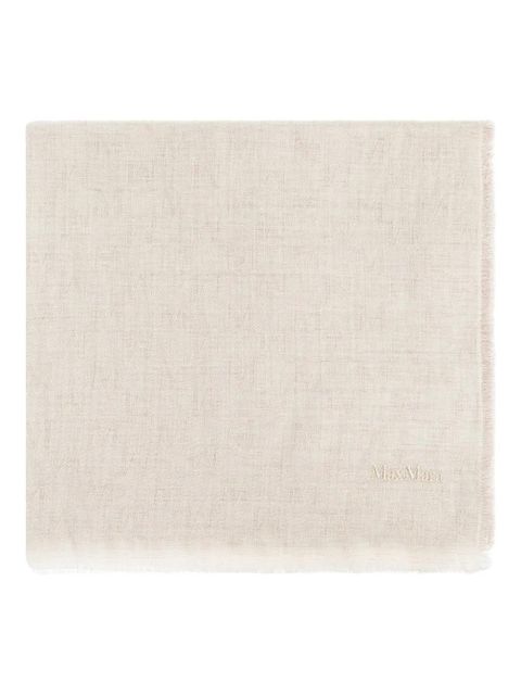Max Mara magic-pattern wool scarf - Neutrals - zdjęcie produktu nr 1