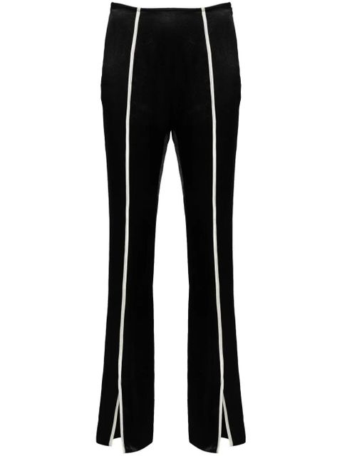 Nanushka contrasting-trim slim trousers - Black - zdjęcie produktu nr 1