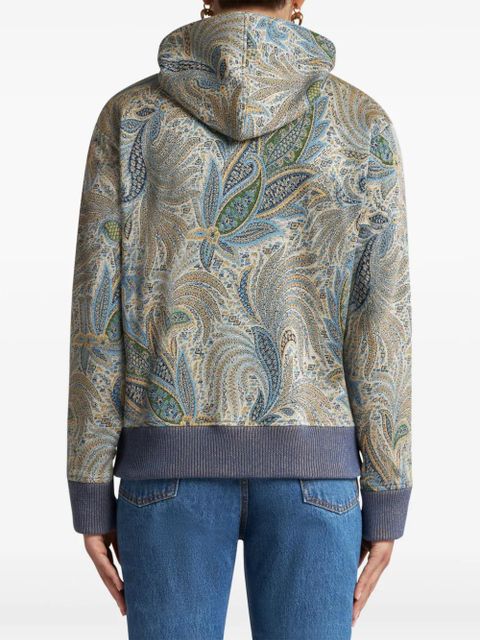 ETRO paisley-print hoodie - Blue