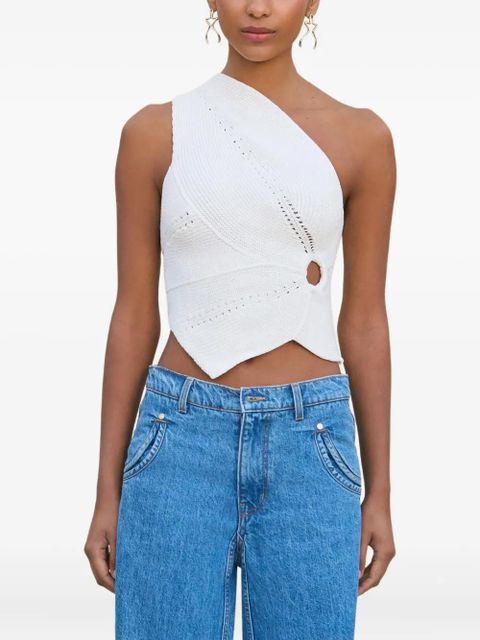 Cult Gaia Deneuve one-shoulder tank top - White - zdjęcie produktu nr 1