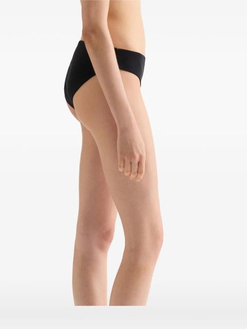 Jil Sander jersey texture bikini bottom - Black