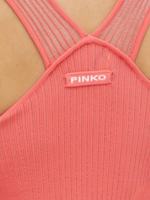 PINKO ribbed-pleated midi dress