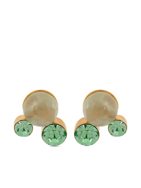 DRIES VAN NOTEN stone pin earrings - Gold - zdjęcie produktu nr 1