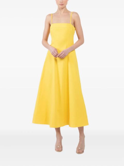 Simkhai Marisol sleeveless flared dress - Yellow