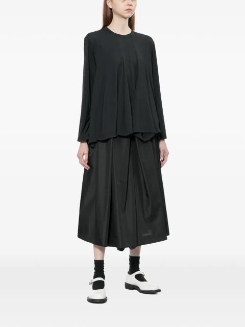 Comme Des Garçons draped T-shirt - Black - zdjęcie produktu nr 2