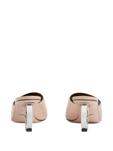 Gucci 70mm GG signature Interlocking G heel sandals - Neutrals
