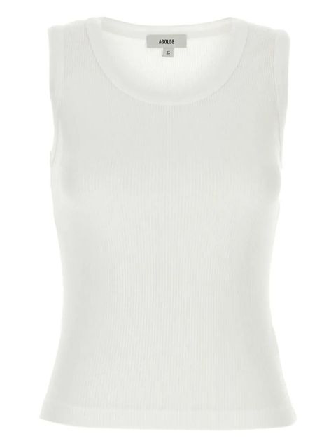 AGOLDE ribbed sleeveless top - White - zdjęcie produktu nr 1