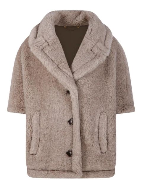 Max Mara button short-sleeve cape - Neutrals - zdjęcie produktu nr 1