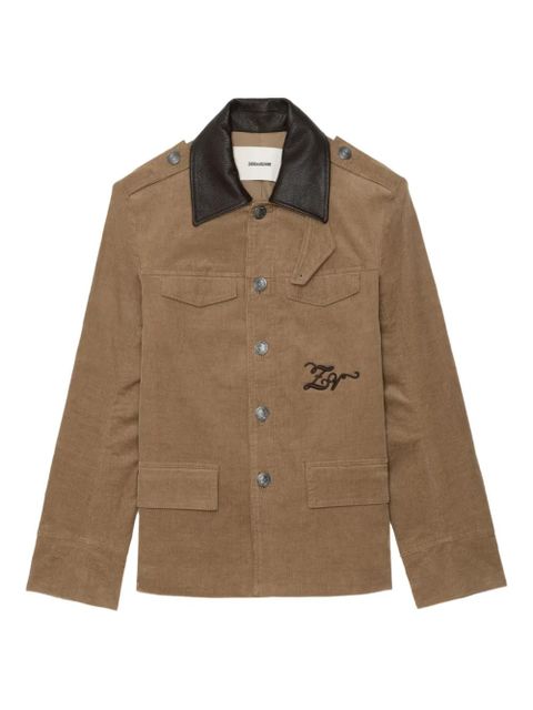 Zadig&Voltaire Veram corduroy embroidered jacket - Brown - zdjęcie produktu nr 1