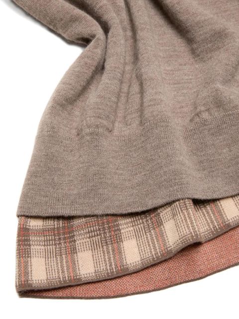 Acne Studios melange check polo shirt - Neutrals