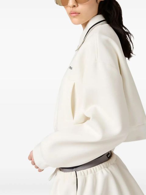 Miu Miu wool-blend jacket - White