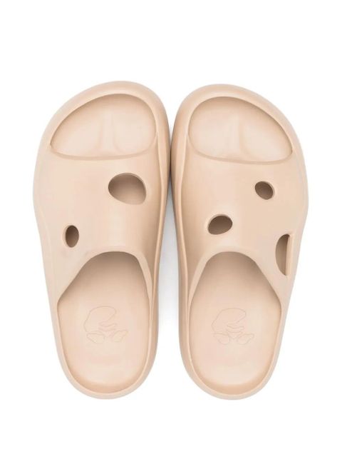 Off-White Meteor rubber pool slides - Neutrals