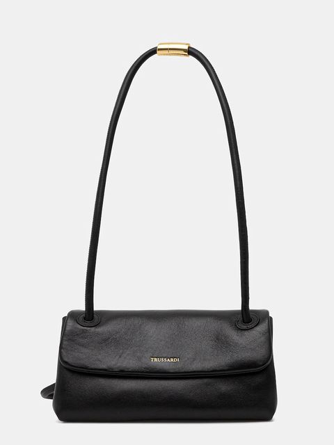 Trussardi torebka skórzana kolor czarny Z610E005987N - zdjęcie produktu nr 1
