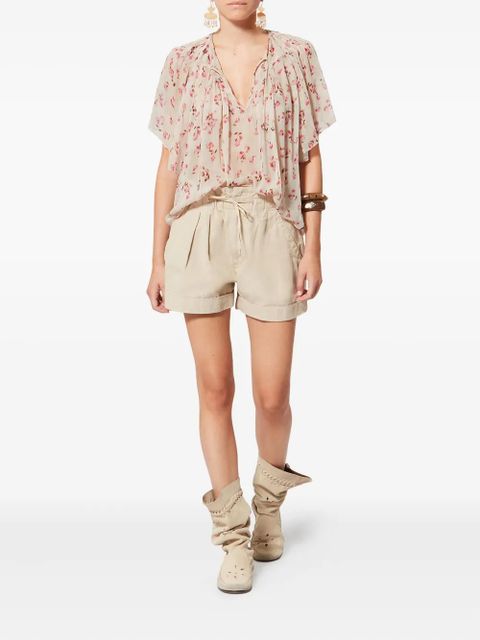 MARANT ÉTOILE Neslya floral-pattern blouse - Neutrals - zdjęcie produktu nr 2