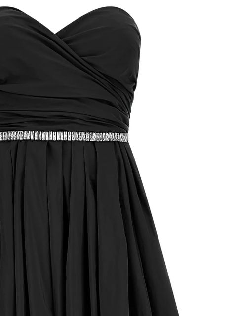 PINKO off-the-shoulder sweetheart asymmetric dress - Black