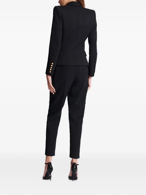 Balmain double-breasted wool blazer - Black