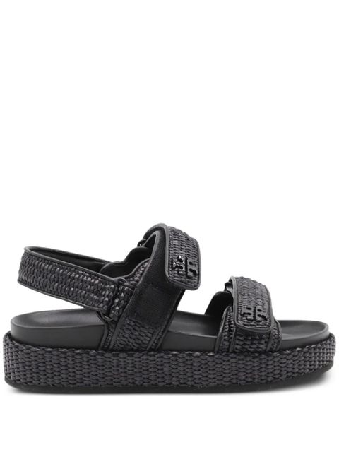 Tory Burch Kira woven platform sandals - Black - zdjęcie produktu nr 1