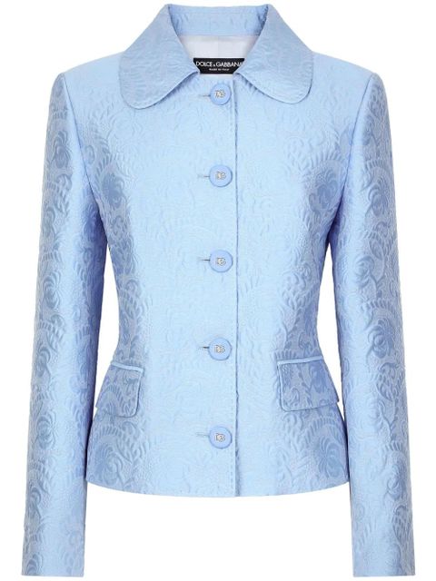 Dolce & Gabbana DNA jacquard buttoned jacket - Blue - zdjęcie produktu nr 1