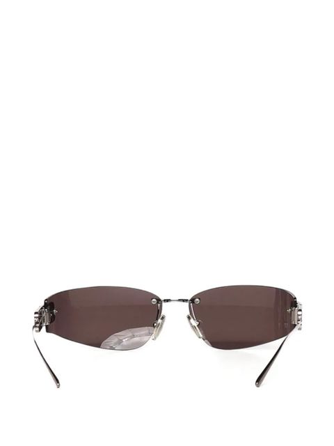 Balenciaga logo-detail sunglasses - Silver