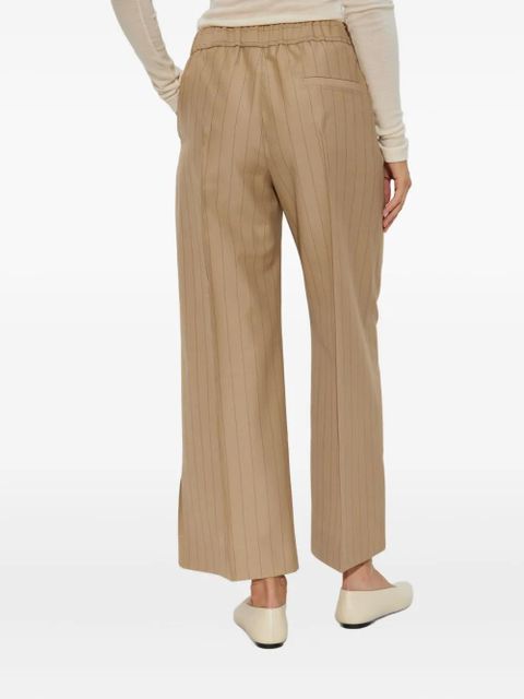 Jil Sander pinstripe elastic-waist trousers - Neutrals - zdjęcie produktu nr 2