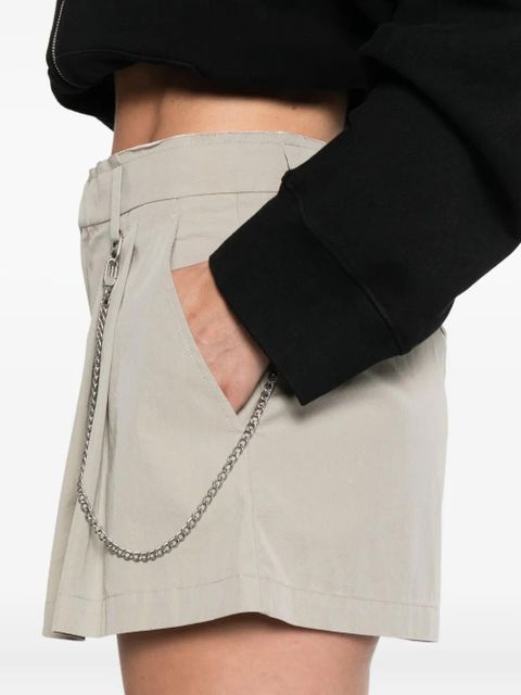 Alexander Wang pleated chain-embellished shorts - Green