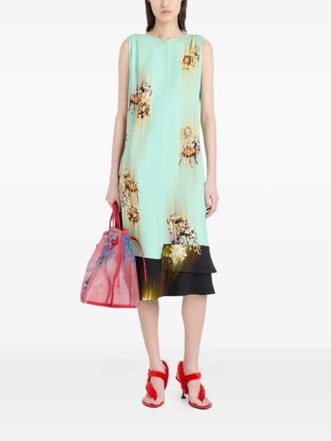 Proenza Schouler Rhetta printed midi dress - Green - zdjęcie produktu nr 2