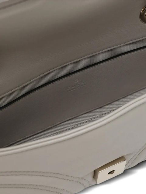 Gucci quilted logo shoulder bag - Neutrals