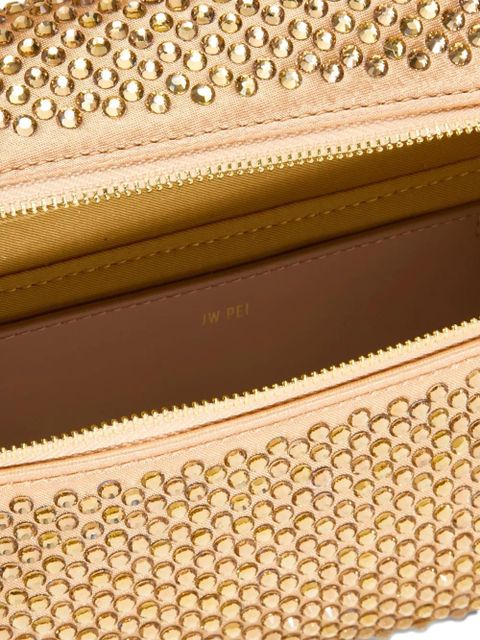 JW Pei Thea crystal-embellished top-handle bag - Gold