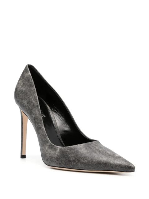 Paris Texas 105mm leather pumps - Grey