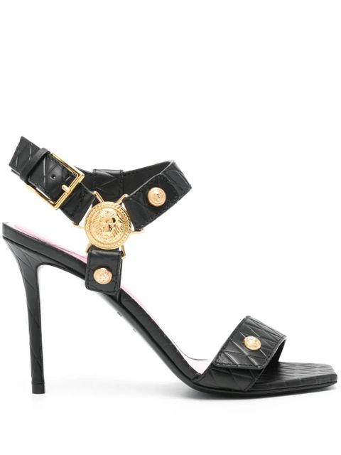 Balmain 100mm leather sandals - Black - zdjęcie produktu nr 1