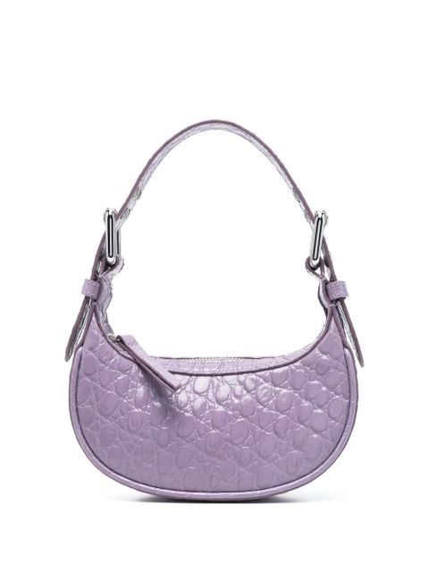 BY FAR mini Soho crocodile-effect shoulder bag - Purple - zdjęcie produktu nr 1