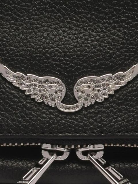 Zadig&Voltaire Rock chain winged shoulder bag - Black