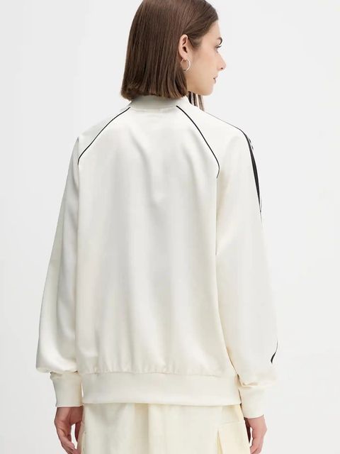 adidas Originals bluza Sst Satin Tt damska kolor beżowy z aplikacją KH1567