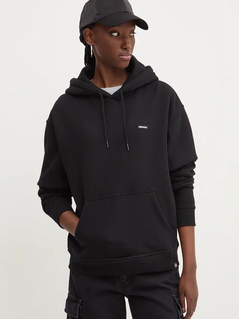 Dickies bluza CLANCY damska kolor czarny z kapturem gładka DK0A4Z2W - zdjęcie produktu nr 1