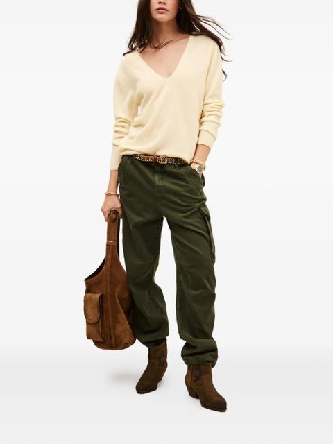 Ba&Sh Sollene V-neck knitted top - Yellow - zdjęcie produktu nr 2