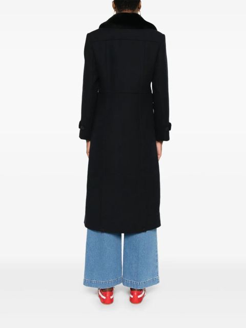 SANDRO toggle-fastening coat - Black
