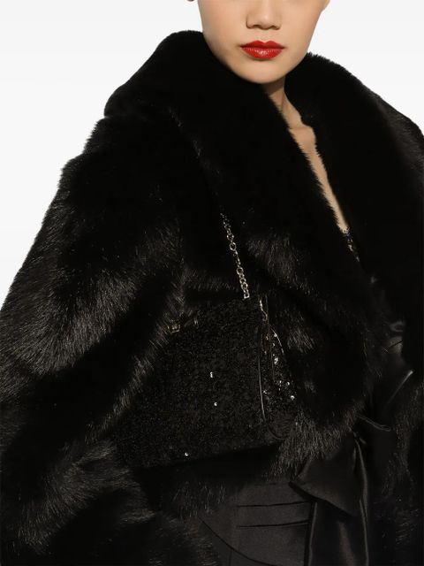 Dolce & Gabbana sequined clutch bag - Black