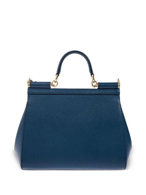 Dolce & Gabbana medium Sicily leather tote bag - Blue