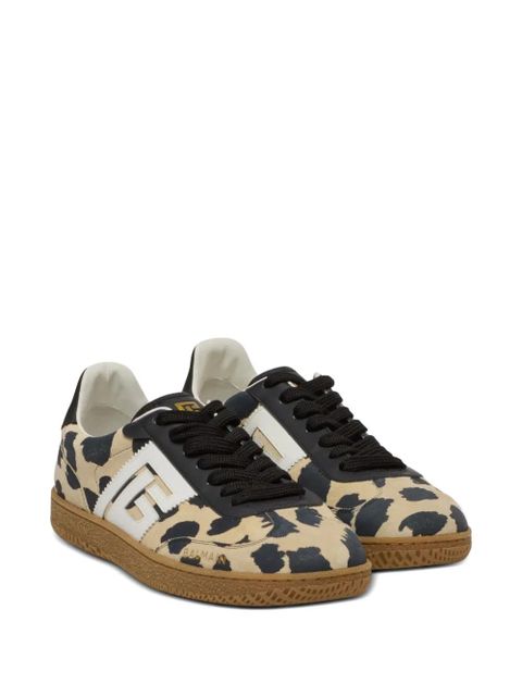 Balmain Swan leopard-print sneakers - Neutrals - zdjęcie produktu nr 2