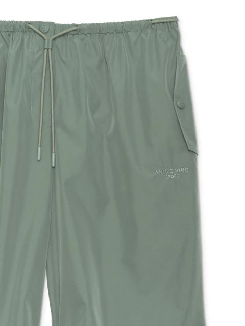 ANINE BING Reid logo-print cargo trousers - Green