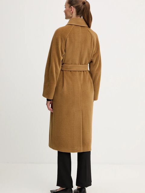 Marella płaszcz wełniany kolor zielony 2523016142200