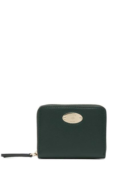 Mulberry small logo-plaque zipped purse - Green - zdjęcie produktu nr 1