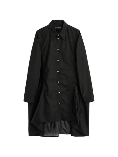 OUR LEGACY Flux embroidered shirt - Black - zdjęcie produktu nr 1