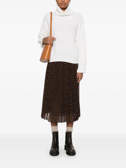 PINKO logo-embroidered sweater - White