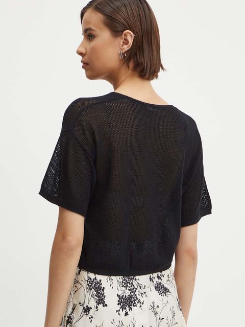 United Colors of Benetton t-shirt damski kolor czarny