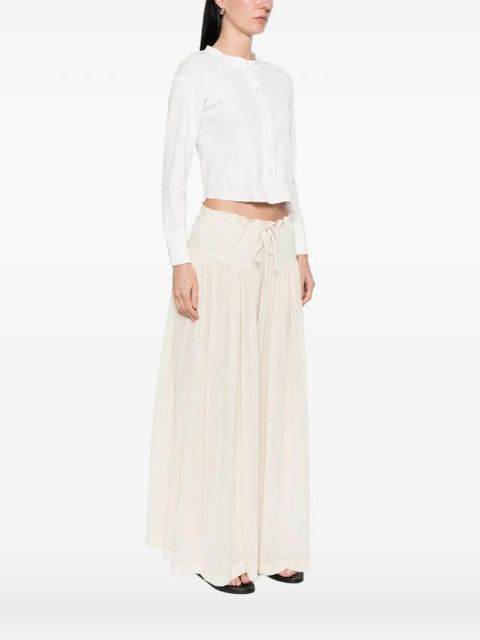 The Row Gano button-fastening top - White