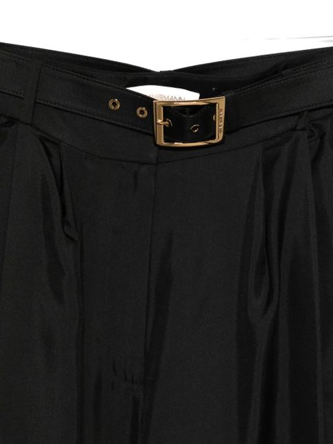 ZIMMERMANN pleated belted trousers - Black