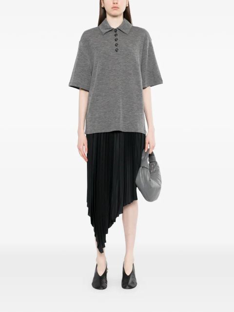 Róhe knitted polo top - Grey - zdjęcie produktu nr 2