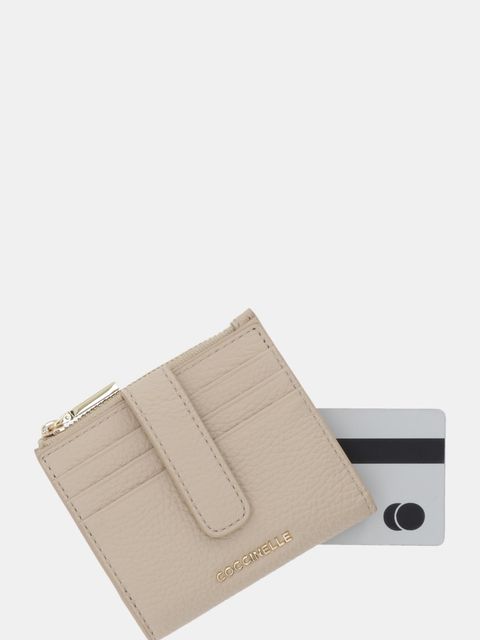 Coccinelle portfel skórzany damski kolor beżowy E2 MW5 11 F7 01 - zdjęcie produktu nr 2