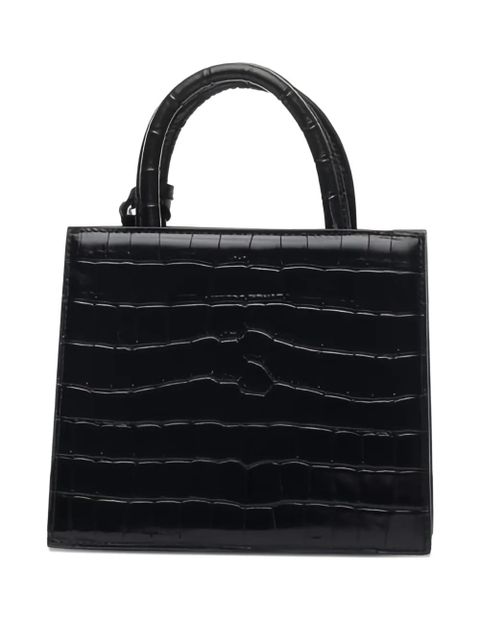 MC2 Saint Barth mini Shop embossed tote bag - Black